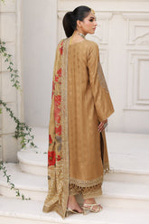 3-Pc Charizma Unstitched Embroidered Staple Jacquard with Zari Staple Shawl CB3-01